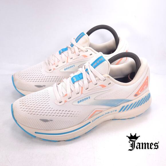 Brooks Adrenaline GTS 23 Athletic Running Shoe Womens Size 8 1203811B152 White - Picture 1 of 10